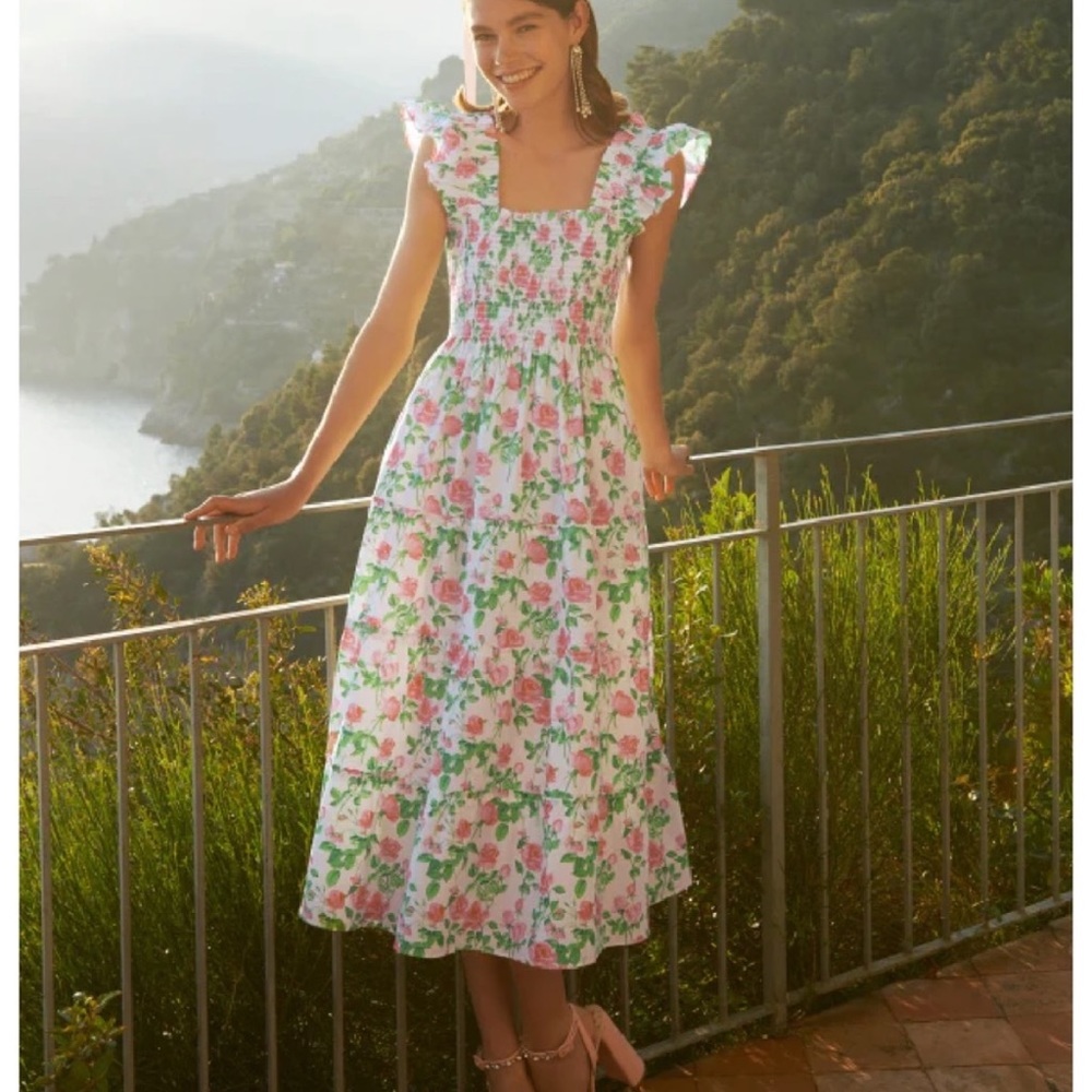 Hill House Ellie Nap Dress in Pink Rose Poplin